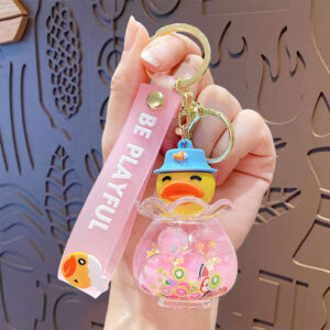 Small yellow duck bubble beads-vase / Opp bag packaging