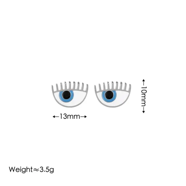 Wholesale 304 Stainless Steel Devil's Eye Ion Plating (IP) 18K Real Gold Plated Vintage Style Simple Style Roman Style Waterproof Non Tarnish Jewelry Set
