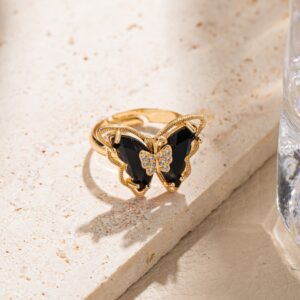 Black / Butterfly outer size 15x21mm