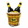 Wholesale New cartoon beer mug embroidered fabric patch, in stock, decorative badge, label, computer embroidery, iron-on patch.