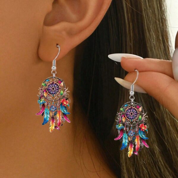 Wholesale Dreamcatcher Acrylic Earrings
