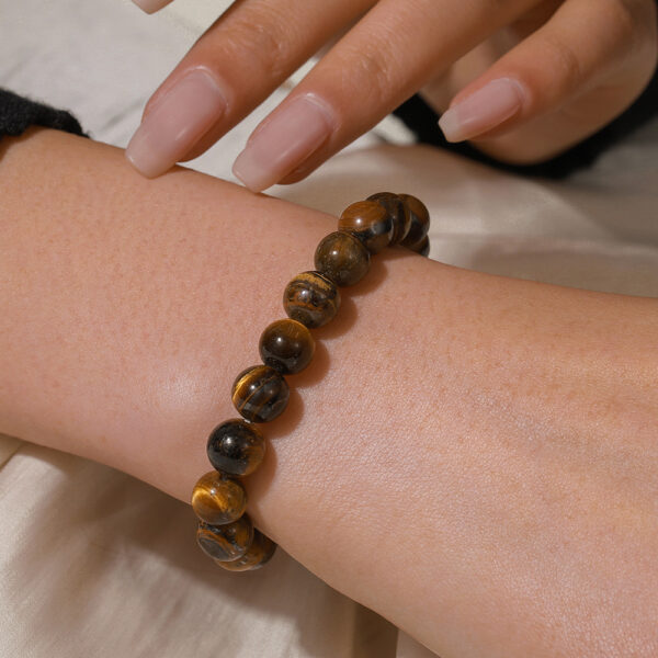 Wholesale Unisex Retro Ethnic Style Beaded Crystal Bracelet Exquisite Tiger Eye Rose Quartz Black Agate Amethyst Bracelet for Women