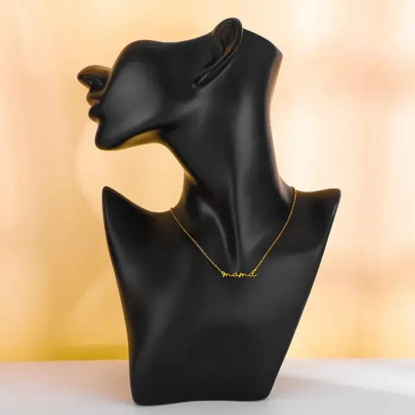 Wholesale 304 Stainless Steel Letter Ion Plating (IP) Stone-Free 18K Gold Plated Casual Simple Style Waterproof Non Tarnish Cable Chain Necklace