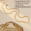 Wholesale 304 Stainless Steel Freshwater Pearl Geometric Ion Plating (IP) Pearl 18K Gold Plated Simple Style Classic Style Streetwear Waterproof Non Tarnish Inlay Jewelry Set