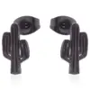 Wholesale PVD Coated 18K Gold Real Gold Plated Cactus 304 Stainless Steel Casual Waterproof Non Tarnish Ear Studs