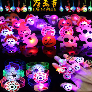 oly-b5839aed0a98d45ec8b6e429f7784afe Wholesale Christmas necklace luminous Halloween brooch watch ring