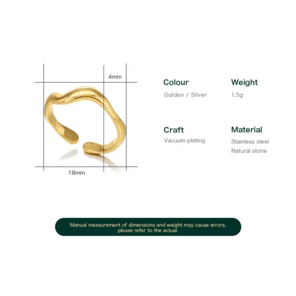 Wholesale Jewelry Simple Style Solid Color 304 Stainless Steel Plating Stainless Steel Rings