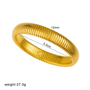 Golden 12mm 18cm (Ring Size 5.5cm)
