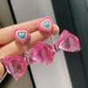 Wholesale Girls' colorful transparent crystal ear clips