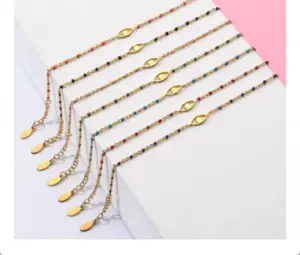 Wholesale Modern Style Eye Titanium Steel Enamel Bracelets