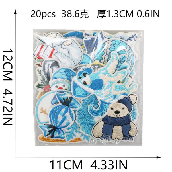 oly-b5a159d37f9b75a3dd4256e9ab2f3a3d Wholesale Blue and white Christmas embroidered patch