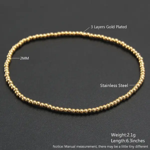 Wholesale Simple Style Geometric 304 Stainless Steel Bracelets In Bulk