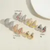 Wholesale 1 Pair Elegant Glam Water Droplets Plating Inlay Copper Zircon Earrings