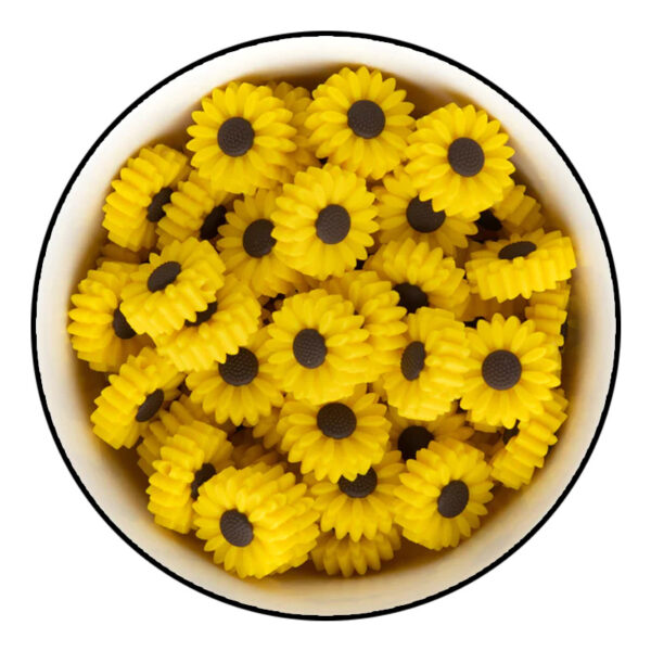 Wholesale Daisy Silicone Beads