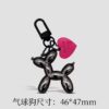 Wholesale Ins Style Love Blow Dog Keychain Cartoon Doll Pendant Jewelry Versatile Bag Acrylic Jewelry Accessories