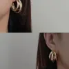 Wholesale 1 Pair Retro Simple Style C Shape Plating Titanium Steel Ear Studs