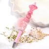 oly-b5e8ff93ca2bd8d869bfcac05e8a4a5c Wholesale UV Colored Bow Hand Flower Vertical Hole Beaded Solid Color Rose Bouquet Acrylic Beads DIY Jewelry Aessories