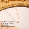 Wholesale 304 Stainless Steel Glass Geometric Solid Color Ion Plating (IP) Artificial Rhinestones 18K Gold Plated Elegant Waterproof Non Tarnish Inlay Multicolor-Golden Yellow Jewelry Set