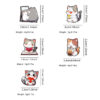 Wholesale Heart-shaped cat brooch, cartoon metal badge, creative and personalized aessory