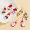 oly-b60fc84bdee376723e9662dec4e7bab2 Wholesale Christmas handmade polymer clay red Santa Claus soft clay earrings