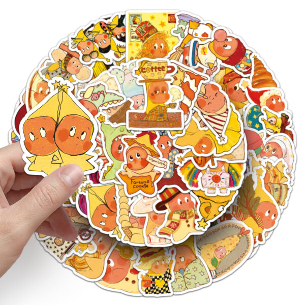 Wholesale 50pcs/pack Cute Cartoon Waterproof Decorative Water Bottle Phone Case Stickers OLY Exclusive