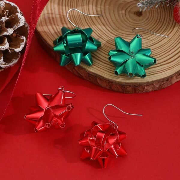 Wholesale Christmas Elk Snowflake Earrings