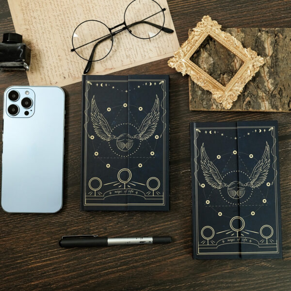 Wholesale Magic Snitch Series Retro European Style Artistic Printed Notebook Hard-faced Magnetic Button Student's Journal Book