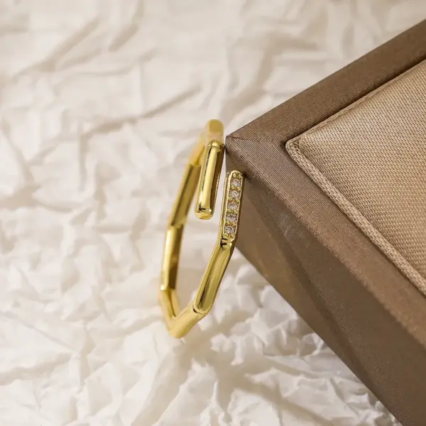 Wholesale Simple Style Commute Devil's Eye Copper Plating Inlay Zircon 18k Gold Plated Open Rings