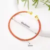Wholesale Nylon Copper 18K Gold Plated Handmade Plating Multicolor Simple Solid Color Adjustable Bracelet