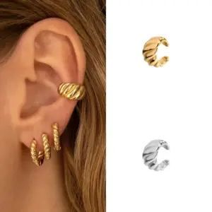 Wholesale 1 Pair Fashion Thread Plating Copper Earrings