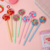 Wholesale Simulation lollipop shape gel pen student gift pen children's prize pen black writing pen creative stationery