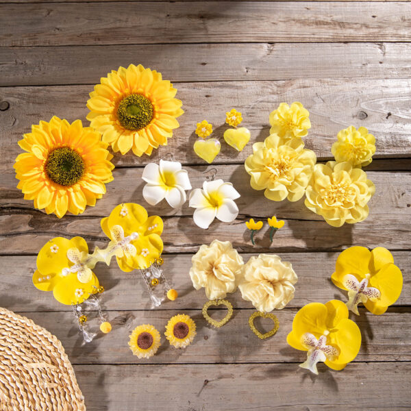 Wholesale European and American Cross-Border Fresh Colorful Flower Sunflower Earrings Sweet Atmosphere Tulip Flower Earrings Earrings