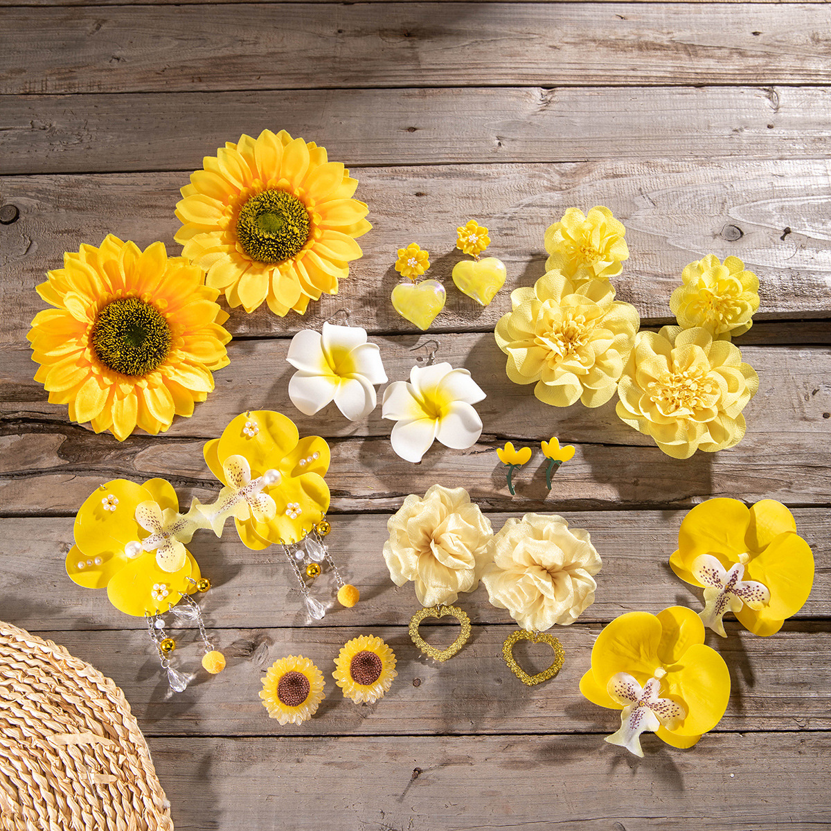Wholesale European and American Cross-Border Fresh Colorful Flower Suower Earrings Sweet Atmosphere Tulip Flower Earrings Earrings