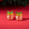Wholesale Christmas resin Christmas tree snowman Santa Claus earrings