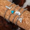 oly-b65883bb7f84c3863c47af23cef71e3f Wholesale Western Denim Style Vintage Denim Hat Tauren Boots Alloy Pendant Bracelet Imitation Turquoise Bracelet suit Women