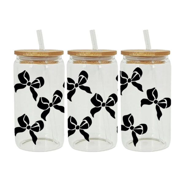 Wholesale Cute little bow 16oz Cup UV DTF Wraps