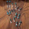 Wholesale Vintage turquoise decorative drop earrings