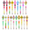 Wholesale Smiley face series cartoon flower beaded