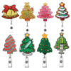 Wholesale Acrylic Christmas Cartoon Badge Clip Christmas Tree Clip