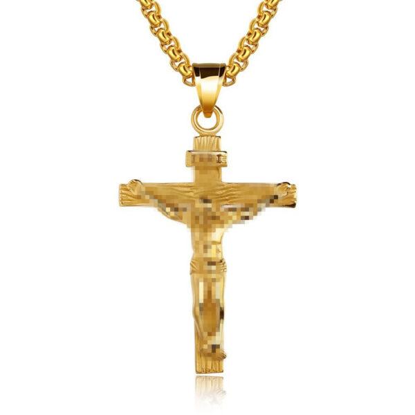 oly-b6a2e5aec1e18f3eef0e497973a30208 Wholesale e-commerce sply retro men's pendant necklace pure steel chain jewelry
