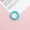 oly-b6a5335758e5189acd952d20494e244d Wholesale Yi Lian New 20mm Spring Ring diy Jewelry Accessories Candy Color Baking Paint Open Ring Color Key Spring Buckle