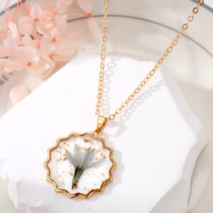 10# lace light blue flowers