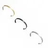 PVD Coated Gold Plated Solid Color 201 Stainless Steel Simple Style Cuff Bracelets