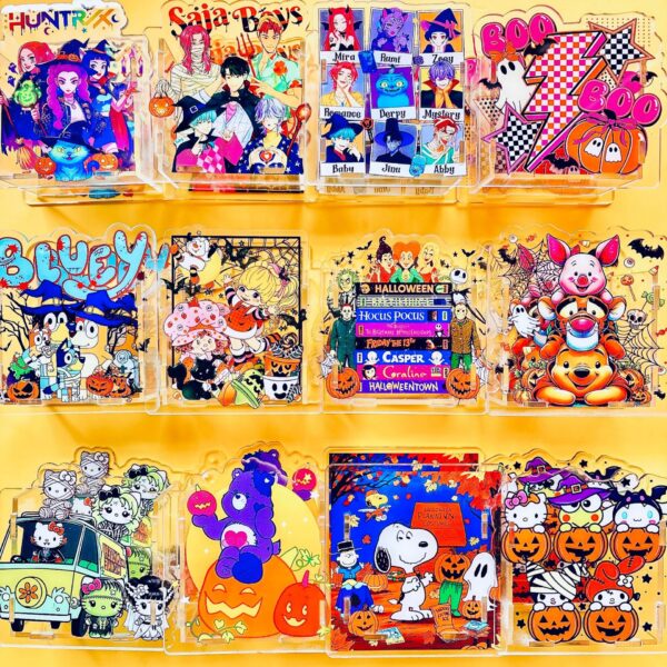 Wholesale New Halloween Acrylic Pen Holder/Pen Case, Cross-border Stationery Storage, 10cm