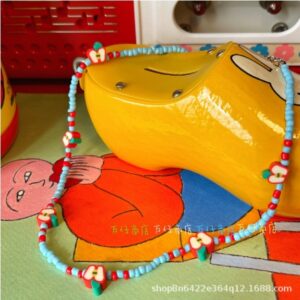 Apple beaded necklace