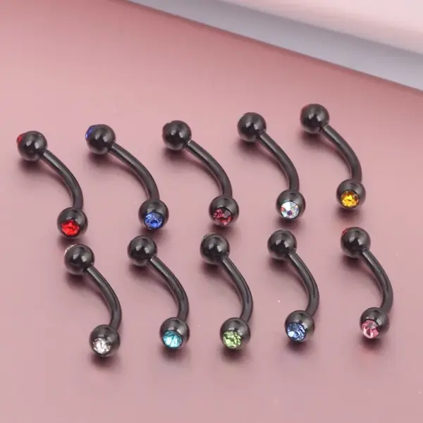 Wholesale Fashion Geometric Stainless Steel Inlay Ear Studs 1 Piece