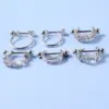 1 Piece Ear Cartilage Rings & Studs Heart Shape G23 Titanium Copper Inlay Synthetic Opal Zircon Ear Cartilage Rings & Studs