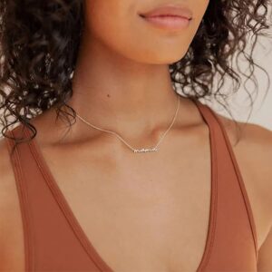Steel color necklace / 18K