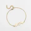 PVD Coated Real Gold Plated Star Moon Stainless Steel Fashion Waterproof Non Tarnish Bracelets