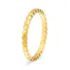 Wholesale Ion Plating (IP) Real Gold Plated 18K Gold Solid Color 304 Stainless Steel Simple Style Waterproof Non Tarnish Rings
